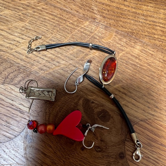 Lot mixed of sterling silver and other materials - Picture 8 of 9